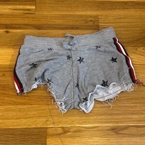 Flowers By Zoe Girl’s Grey Lounge Shorts With Stars Size M